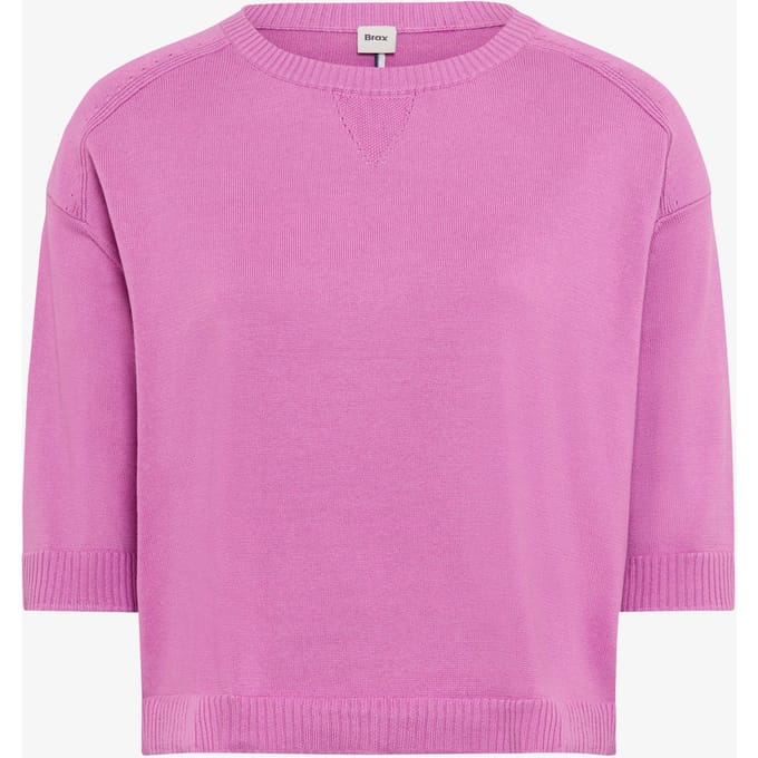 Brax Dames Trui  Style NIA bright purple, roze, maat 48