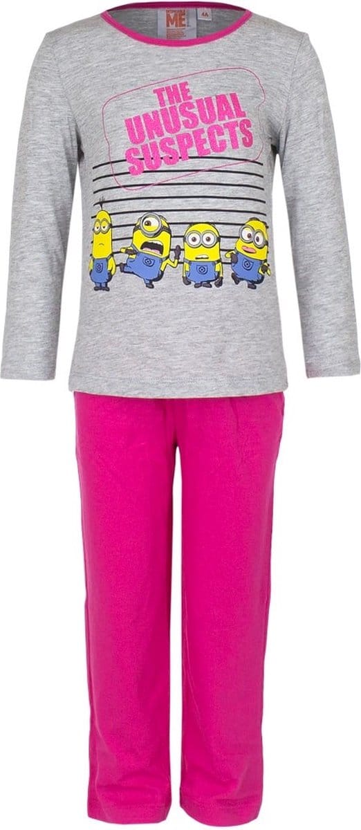 Despicable me meisjes pyjama minions Grijs  - 104