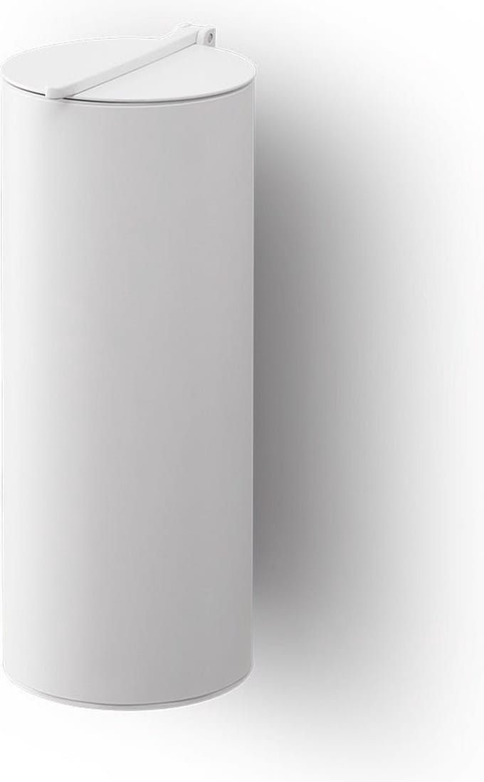 Afvalemmer wandmodel - BIN4, mat wit.