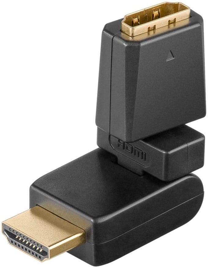 Goobay HDMI-adapter 360°, 4K/60 Hz, 18 Gbit/s, Retail Polybag