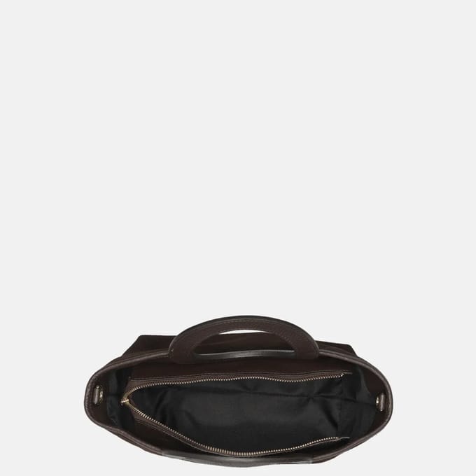 Charm London handtas suede donkerbruin