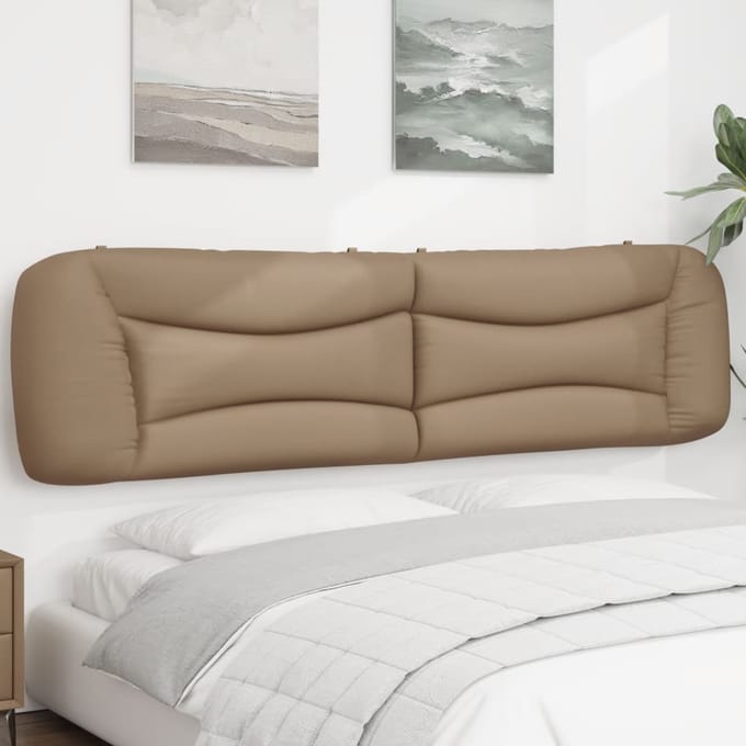 vidaXL - Hoofdbordkussen - "Hvar" - 200 - cm - kunstleer - cappuccinokleurig