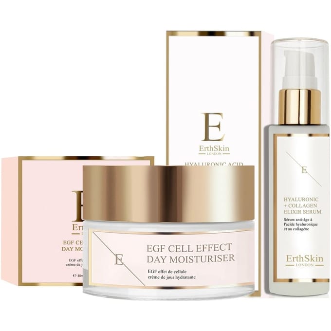EGF Cel Effect Dag Moisturiser 50ml + Hyaluronzuur & Collageen Serum - 60ml
