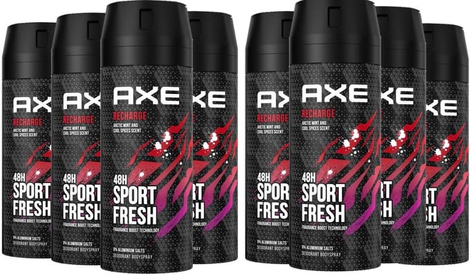 AXE Deo Spray Recharge - 8 x 150 ml