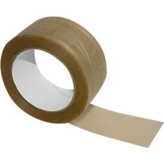 Draadversterkt pvc-tape, bruin, 6 rollen