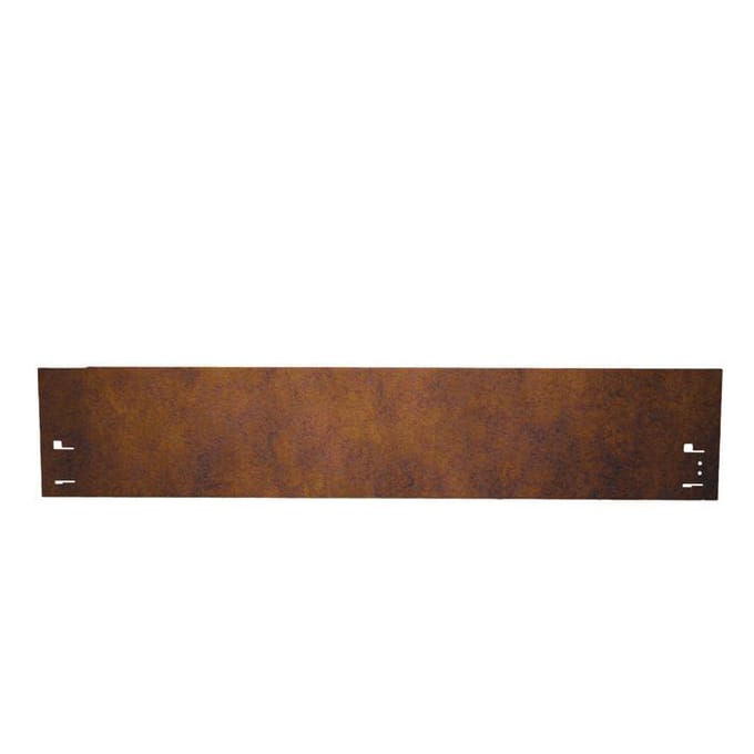 Borderrand Cortenstaal - Kantopsluiting - 120 cm lang, 13,5 cm hoog - Thermisch verzinken