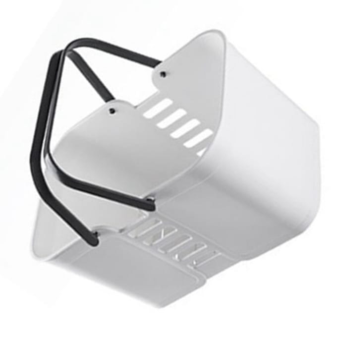 Badkamer Opbergmand Plastic Handheld Grote Capaciteit Afdruipend Verdikt Verhoogd Vierkant gray