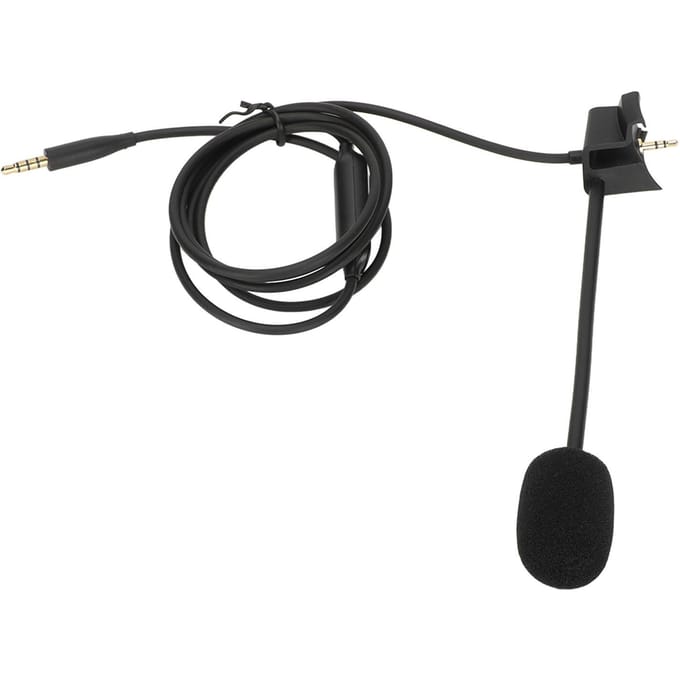 Câble Microphone Perche Professionnel Réduction de Bruit Interrupteur Muet Câble Micro Perche Casque pour QC45