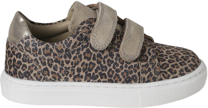 Vertbaudet Leren kindersneakers met klittenband, kleutercollectie