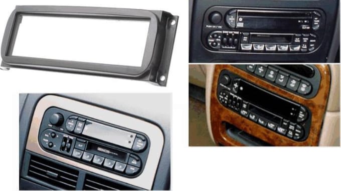 1-DIN frame AUTORADIO Kit Dodge ram 2000 - 2005 (11-014)