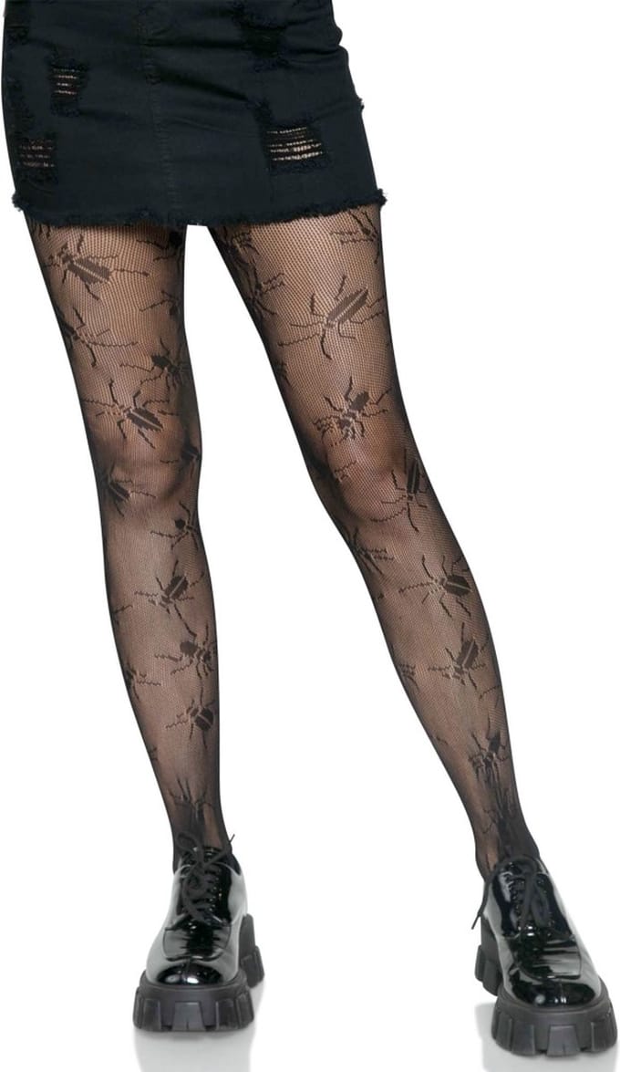 Leg Avenue - Beetle Net Panty - Zwart