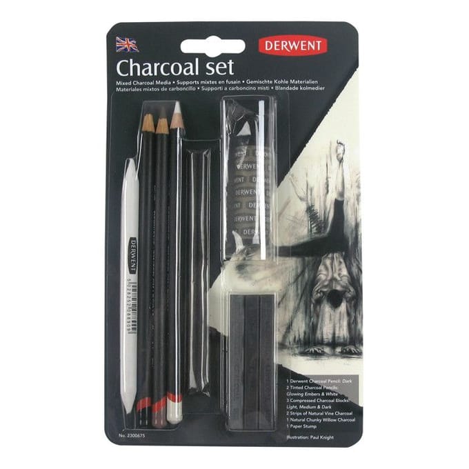 Derwent houtskool set,