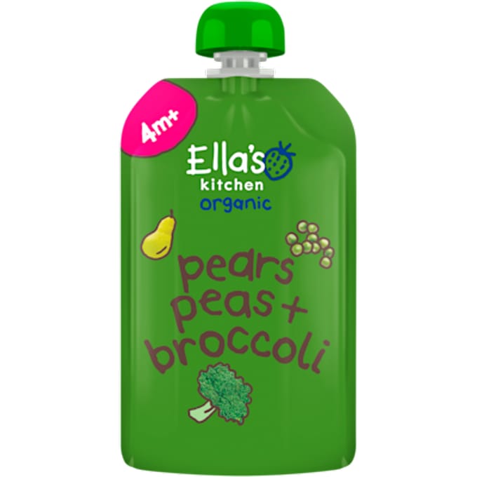 Knijpfruit peer, erwt + broccoli 4m+