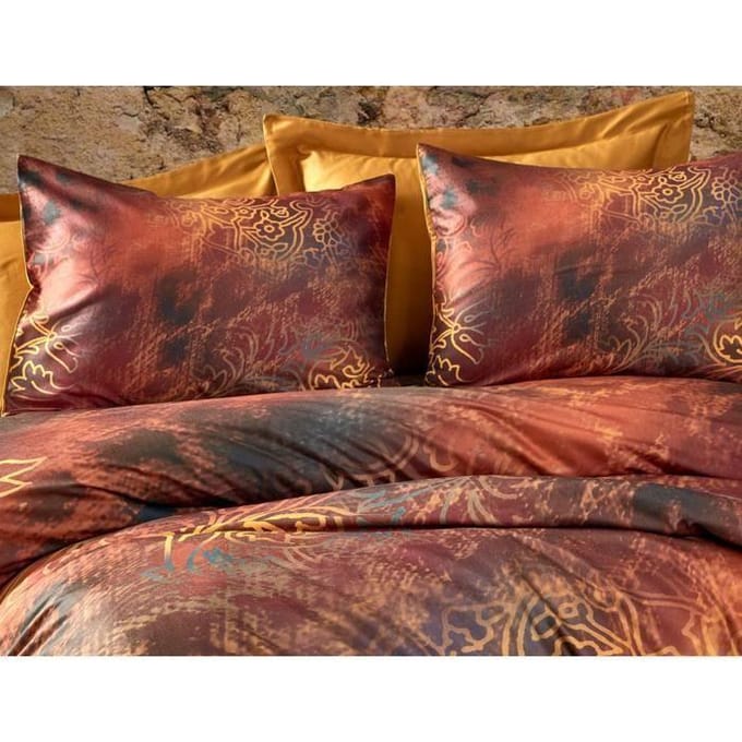 Beddengoedset - 1 dekbedovertrek 220 x 240 cm + 2 kussenslopen 60 x 60cm - 100% polyester microsatijn - Rood