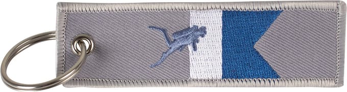 Procean sleutelhanger duikvlag met duiker