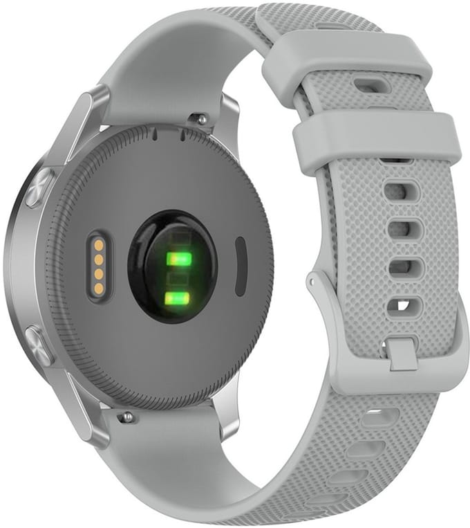 Siliconen Bandje voor Garmin Venu 3S / 2S / Vivomove 3S 18 mm – Grijs