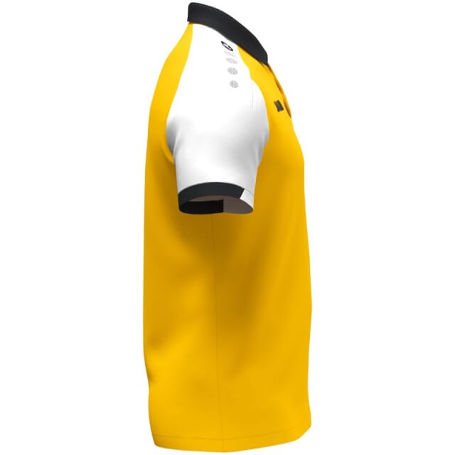 Jako Dynamic Polo Kinderen - Geel / Wit / Zwart | Maat: 140