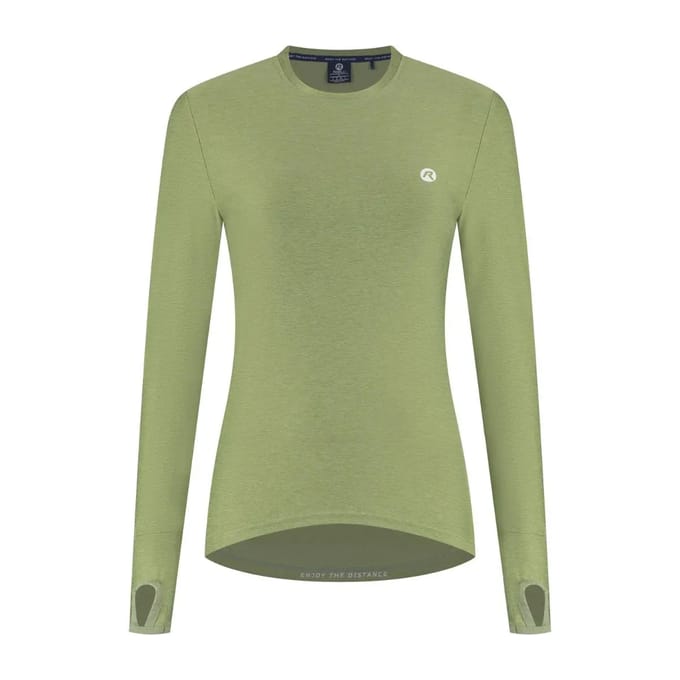 Rogelli Essential Dames Hardloopshirt Lange Mouw - Groen