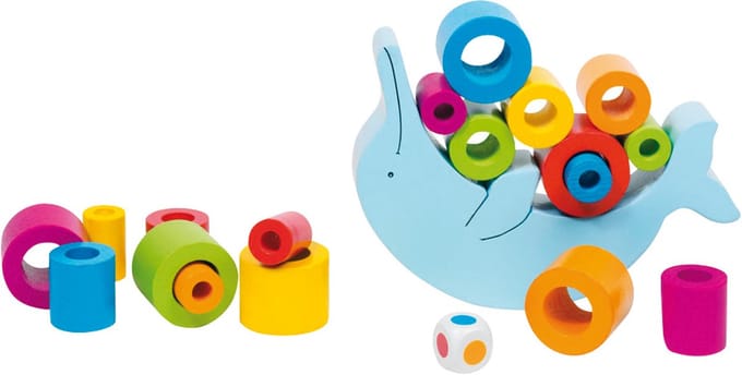 GOKI Balancerende dolfijn - Balansspel - 17X12Cm - 20 Delen - 4 Jaar