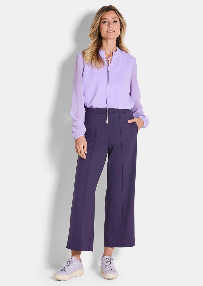 Jersey culotte VERA - paars - Gr. 44 van Goldner Fashion