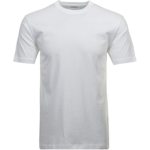 Ragman T-Shirt Uni Round Neck Single Jersey 2Pack Wit / male