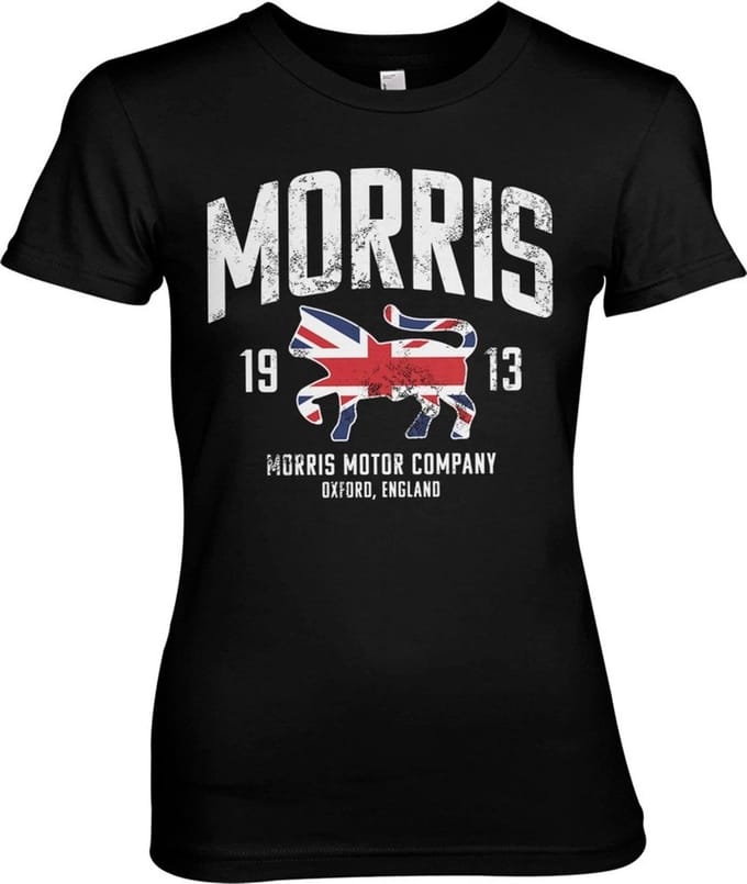 Morris Motor Company Girly Tee dames-T-shirt zwart