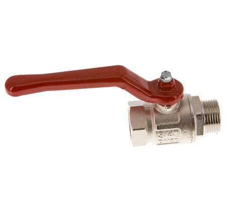 Buiten x Binnendraad G/G 3/4 inch Kort design 2-Weg Messing Kogelkraan - BL2BN-M-SD-MF-034