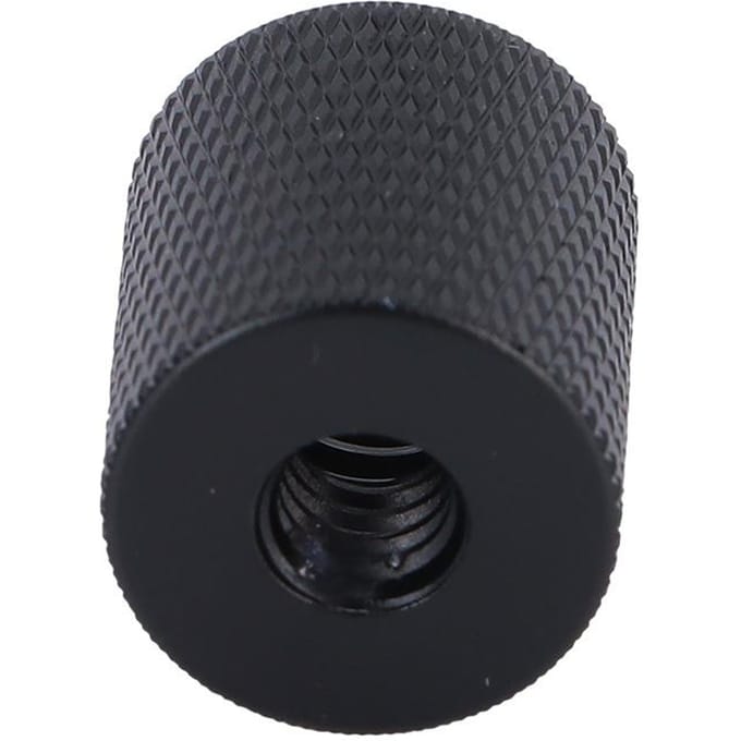 Vrouwelijk 3/8 inch naar Vrouwelijk 3/8 inch Draadadapter Aluminiumlegering Schroef Camera Statief Monopod Adapter black