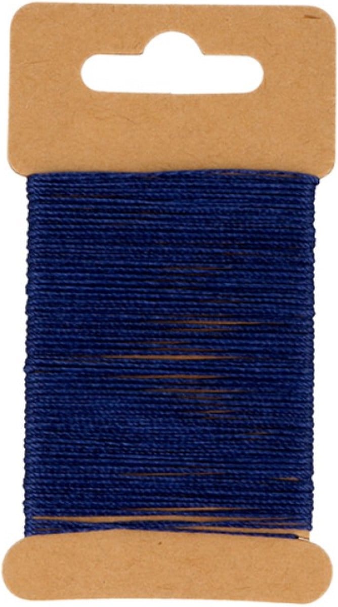 Blauw gewaxt draad 10 m - Artemio