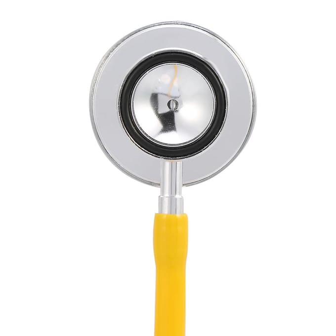 Multifunctionele Dubbelkoppige Stethoscoop Dubbelkoppige Estetoscopio Medische Gezondheidszorg Tool Geel