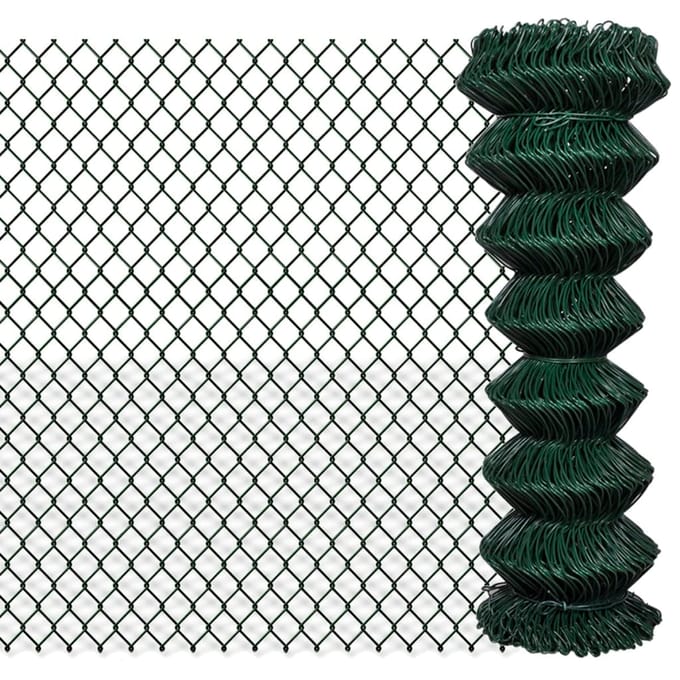 vidaXL - Gaashek - 1,25x15 - m - staal - groen