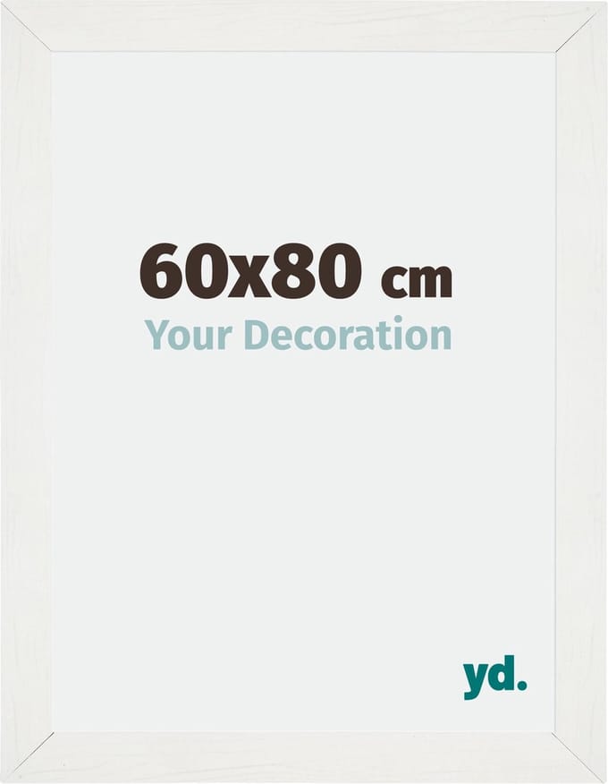 Your Decoration - Fotolijst 60x80 cm - MDF - Wit Geveegd - Mura