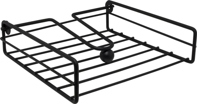 Servettenhouder - Mat - Zwart - Metaal - 19.5x19.5x5.5cm