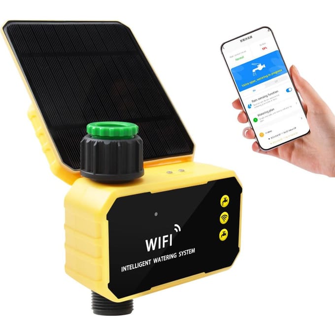 Tuya WiFI Intelligent Garden Irrigation Control Device Automatische waterbesparende irrigatiecontroller black