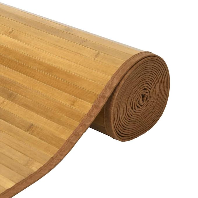 vidaXL - Vloerkleed - rechthoekig - 70x300 - cm - bamboe - naturel