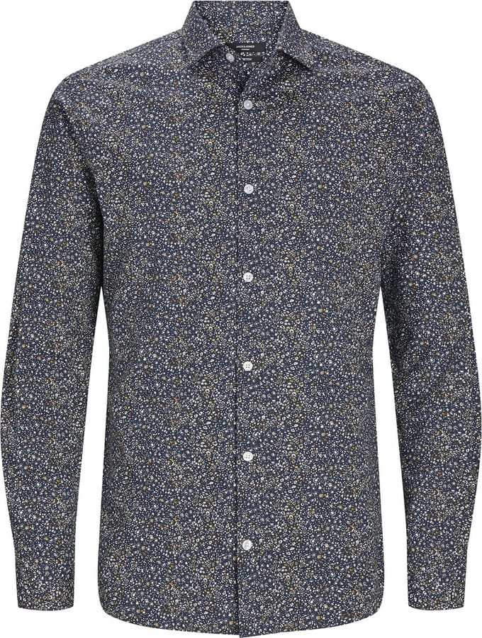 JACK&JONES - JPRBLABLACKPOOL STRETCH SHIRT LS PLS - Heren - Overhemden