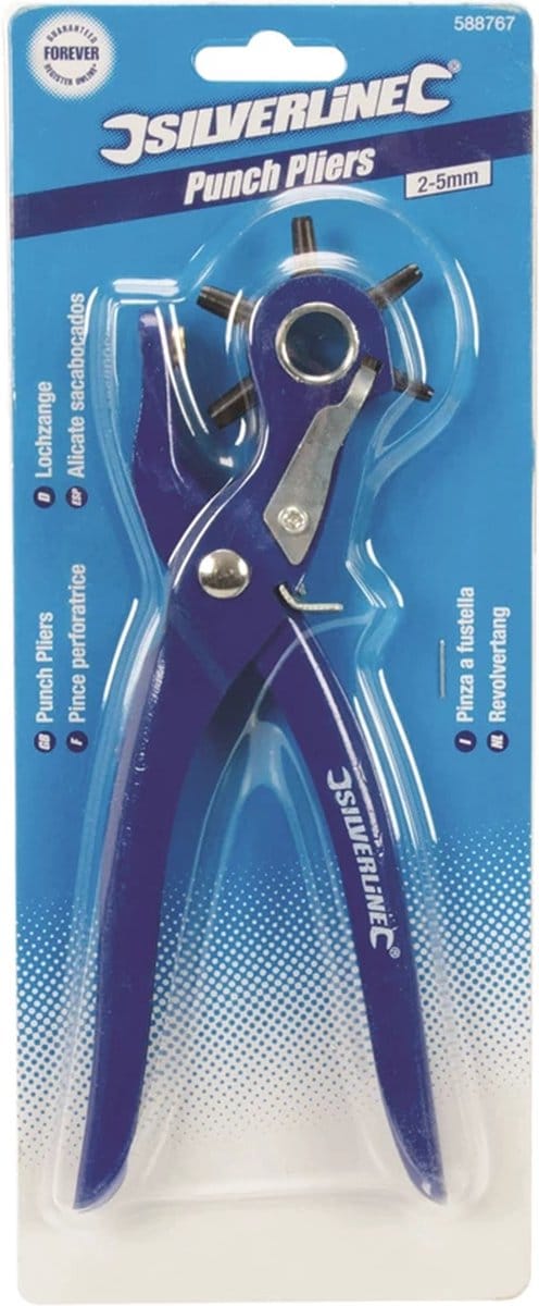 Silverline Revolvertang - 6 priemmaten - Veergeladen handvat - 200 mm