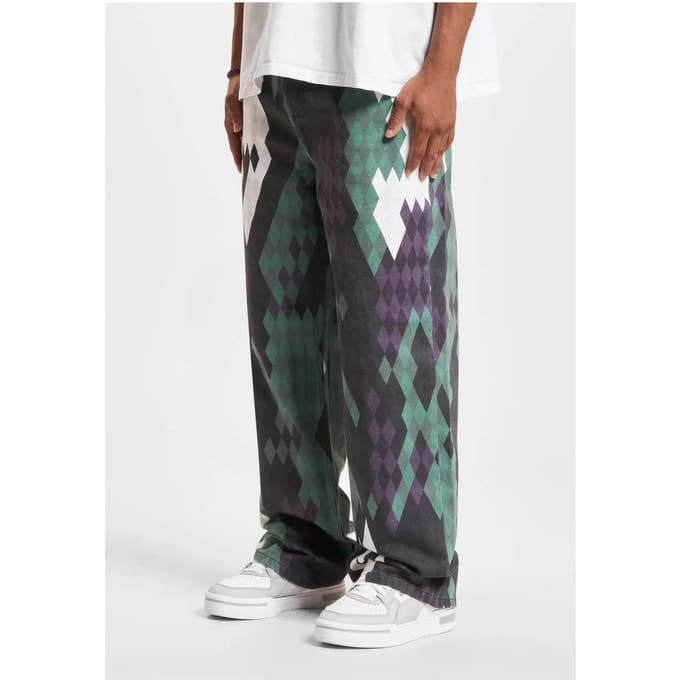 DEF Jeanshose Dry Baggys DFJS234 Camo Green-30