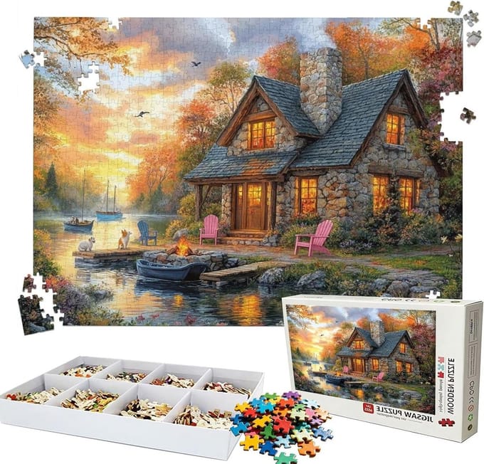 Legpuzzel 5000 stukjes - Houten puzzel volwassenen - Ontspanning thuis - Perfecte vertanding - 156x105 cm - Multicolor