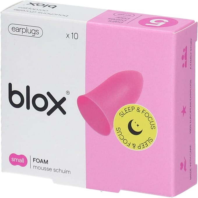 blox® Gamma Sleep & Focus - Small Rose Schuim 5x2 Oordopjes