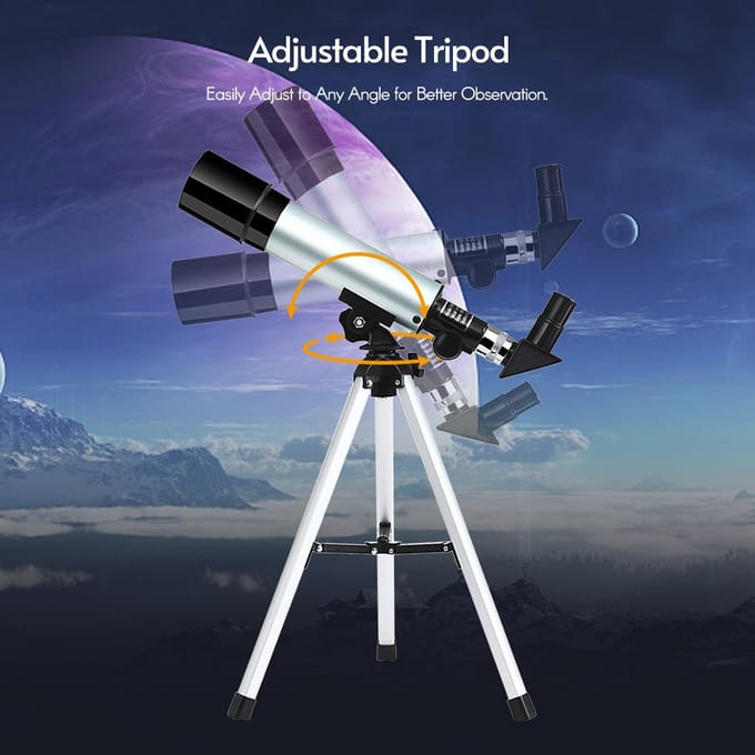 Astronomische telescoop Compacte draagbare telescoop met 90x vergroting met verstelbaar statief voor black