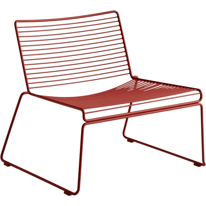 HAY - Hee Lounge Chair - roestbruin - rood