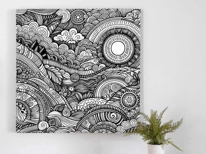 Kunstprint | Wanddecoratie | Dibond | 20 × 20 cm