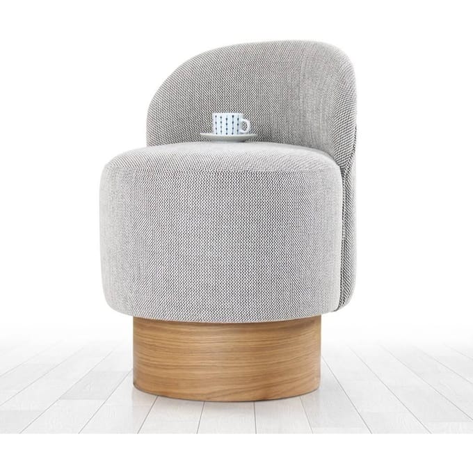 Poef Barren linnen | Atelier Del Sofa