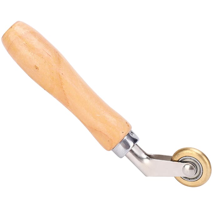 Rouleau de soudage portatif pour membrane étanche, joint d'angle, roue de presse en laiton beige