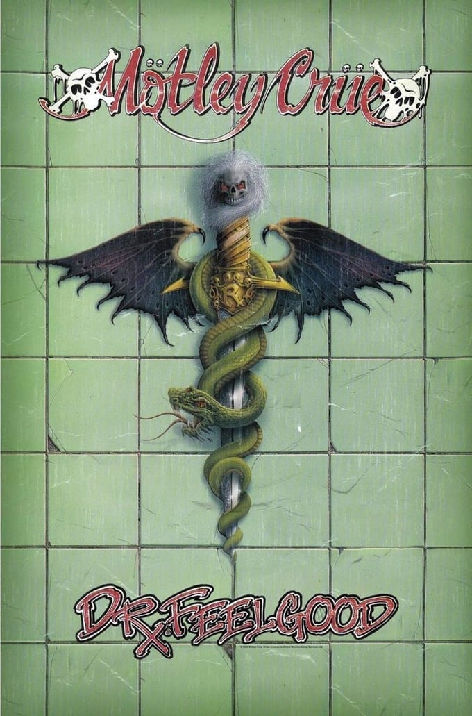 Motley Crue Textiel Poster Flag Doctor Feelgood Multicolours