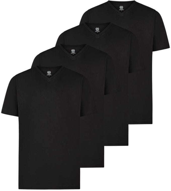 LERROS Heren t-shirt 4 pack Basic