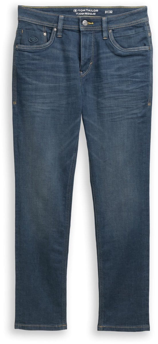 Tom Tailor - TTJOSH REGULAR SLIM-jeans - Maat 36/36 - dark stone blue grey denim