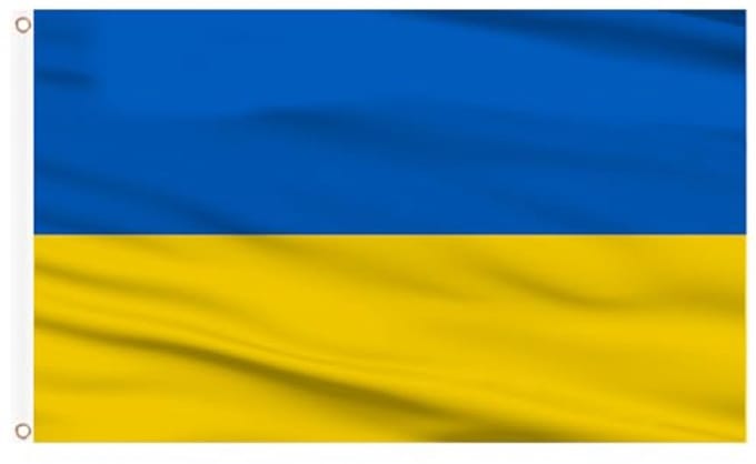 Oekraïense vlag banner 3x5 ft - Polyester voor feesten en evenementen