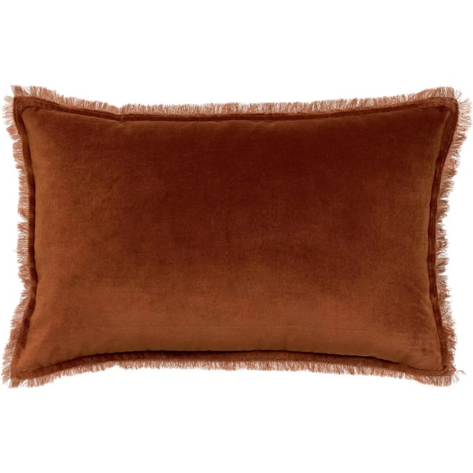 VIVARAISE - Effen kussen Fara Caramel 40 x 65